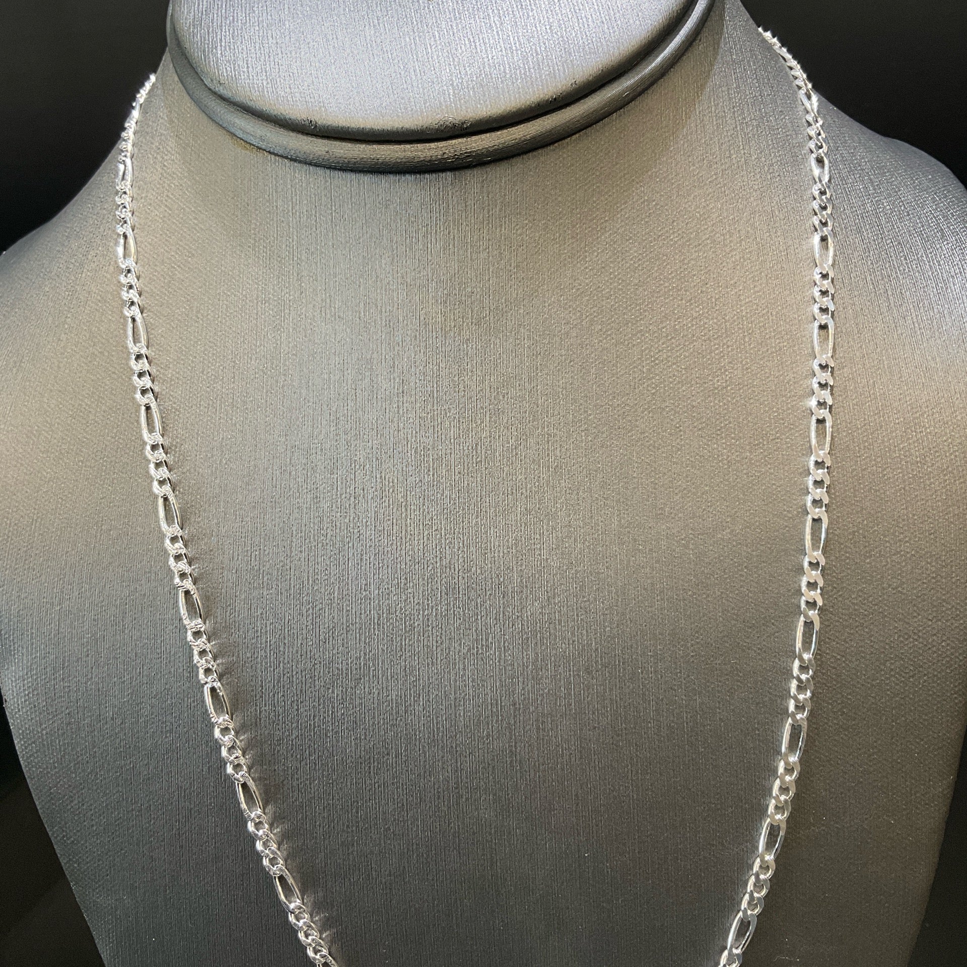 925 Silver Figaro Necklace