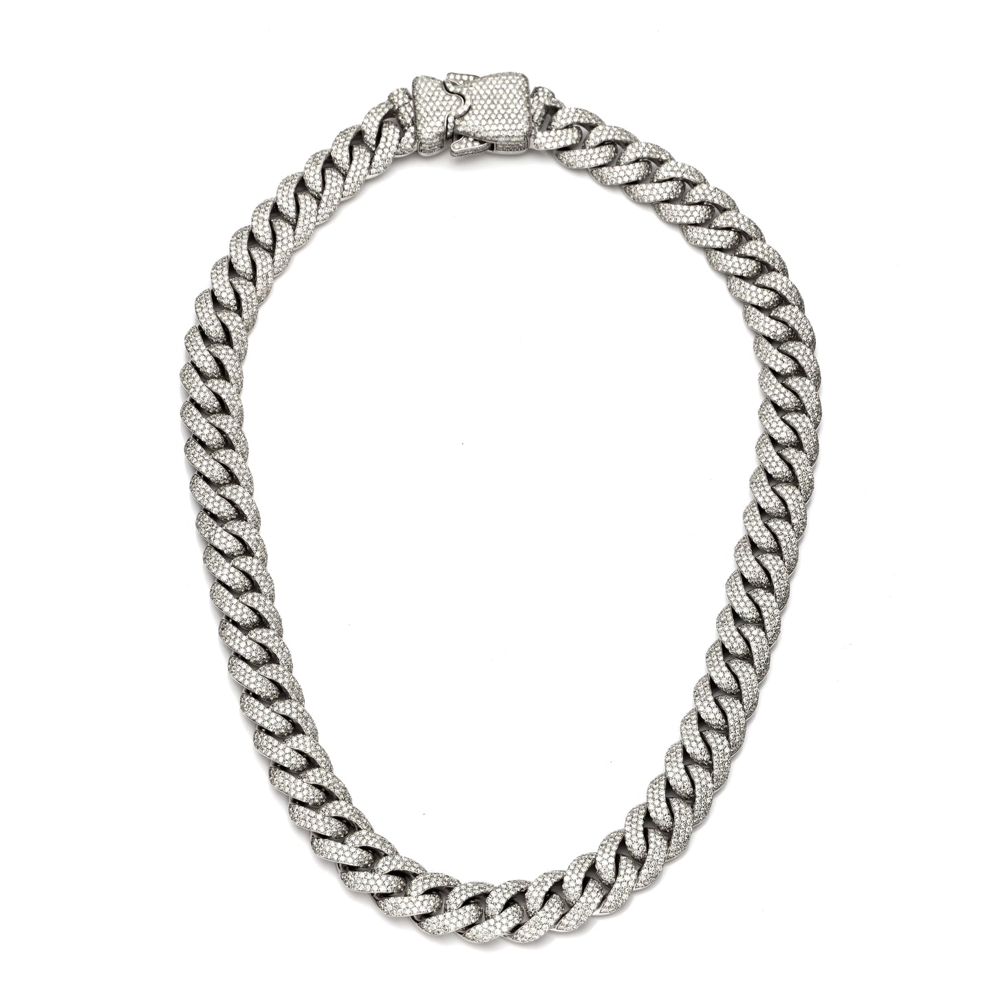 14KW 60.01CTW DIAMOND MIAMI CUBAN NECKLACE