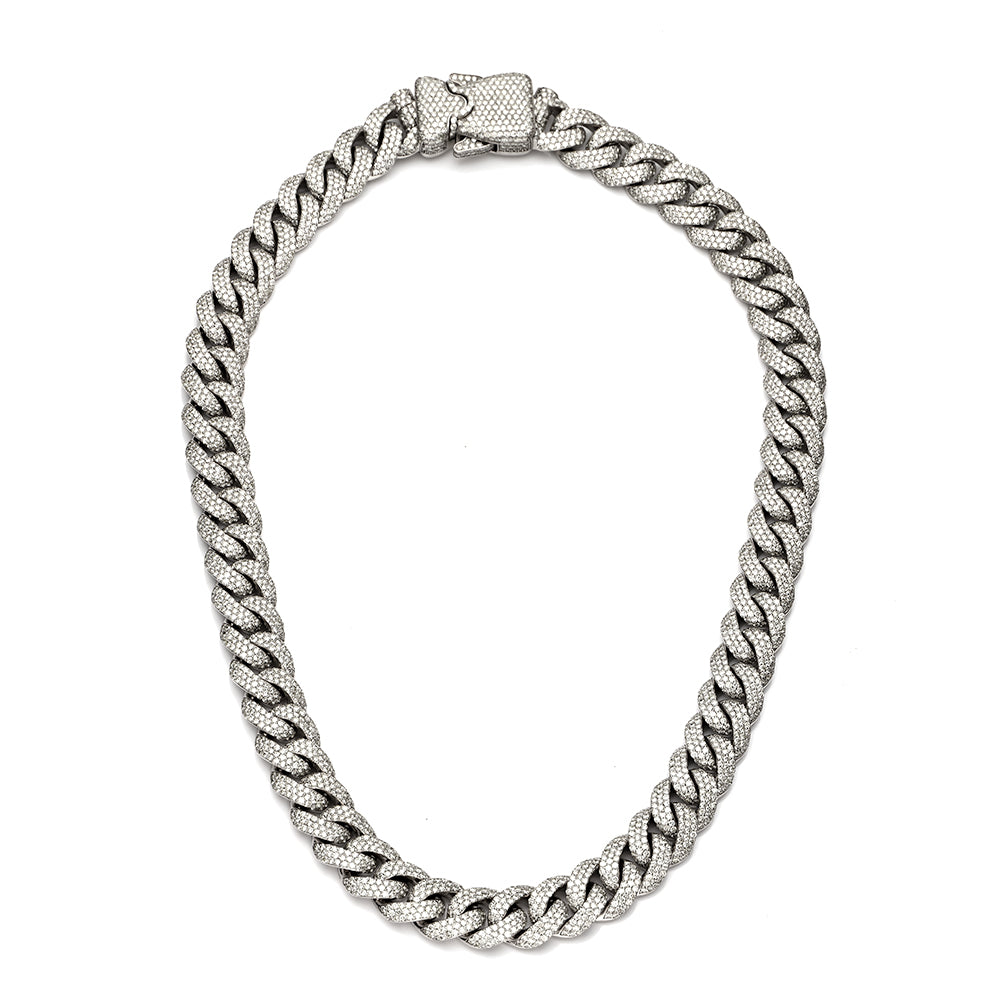 10KW 51.62CTW DIAMOND MIAMI CUBAN NECKLACE