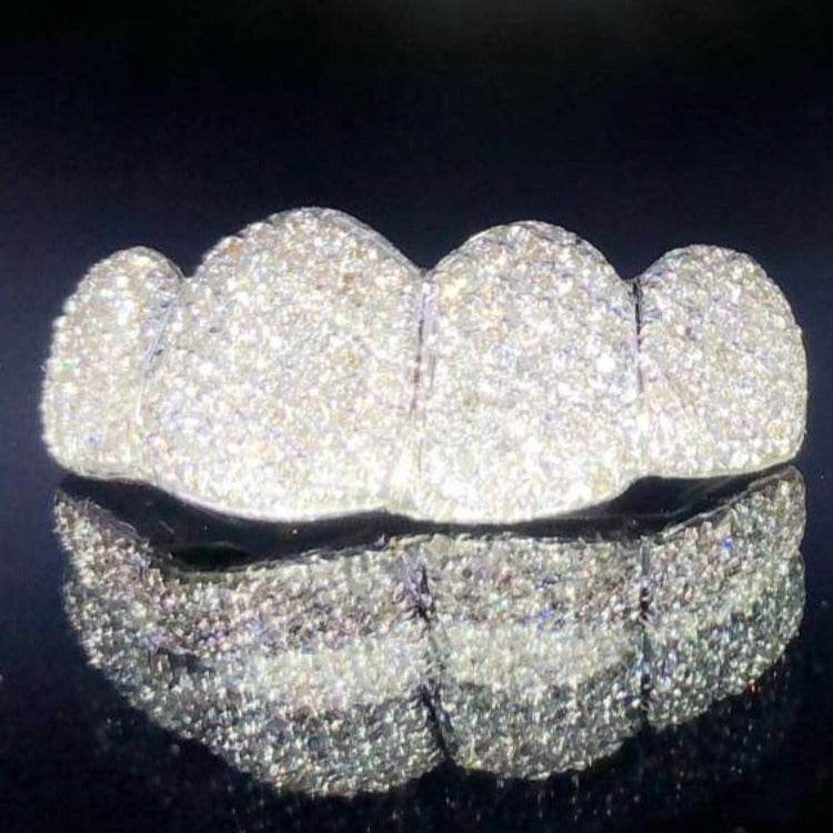 4 Teeth Diamond Grillz - 4 Tops (Micro Pave) - Norma's Jewelry