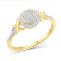 10 Karat Yellow Gold 0.16 Carat Diamonds Round Ladies Ring-0226915-YG - Norma's Jewelry