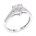 10 Karat White Gold 0.25 Carat Diamonds Heart Ladies Ring-0227316-WG - Norma's Jewelry