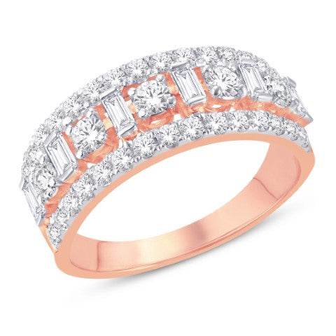 14 Karat Rose Gold 1.00 Carat Diamonds Classic Ladies Ring-0228010-RG - Norma's Jewelry