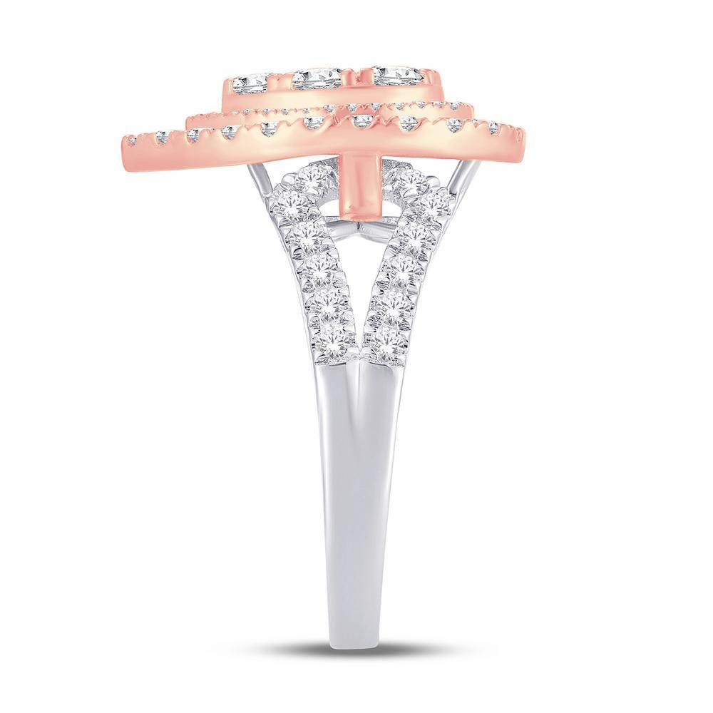 14 Karat Two-tone (White and Rose) Gold 1.24 Carat Diamonds Pear Ladies Ring-0228126-WR - Norma's Jewelry