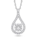 10 Karat White Gold 0.33 Carat Diamonds Pear Pendant-0825392-WG - Norma's Jewelry