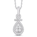 10 Karat White Gold 0.22 Carat Diamonds Fashion Pendant-0826861-WG - Norma's Jewelry