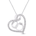 10 Karat White Gold 0.25 Carat Diamonds Fashion Pendant-0829294-WG - Norma's Jewelry