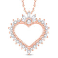 10 Karat All Rose Gold 0.31 Carat Diamonds Heart Pendant-1026127-ALR - Norma's Jewelry