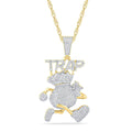 10 Karat Yellow Gold 1.05 Carat Diamonds TRAP Pendant-1050068-YG - Norma's Jewelry