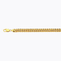 14K 7.5MM YELLOW GOLD HOLLOW MIAMI CUBAN 8.5" CHAIN BRACELET (AVAILABLE IN LENGTHS 7" - 30")