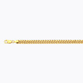 10K 6MM YELLOW GOLD HOLLOW MIAMI CUBAN 9" CHAIN BRACELET (AVAILABLE IN LENGTHS 7" - 30")