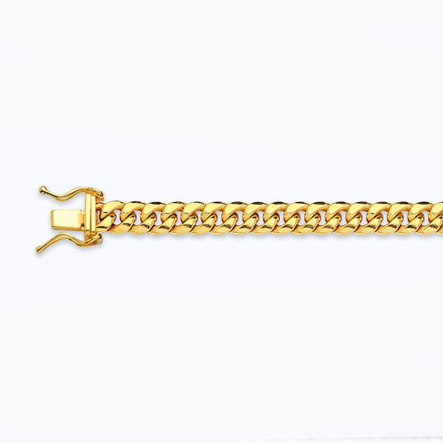 10K 5.5MM YELLOW GOLD HOLLOW MIAMI CUBAN 24" CHAIN NECKLACE (AVAILABLE IN LENGTHS 7" - 30")
