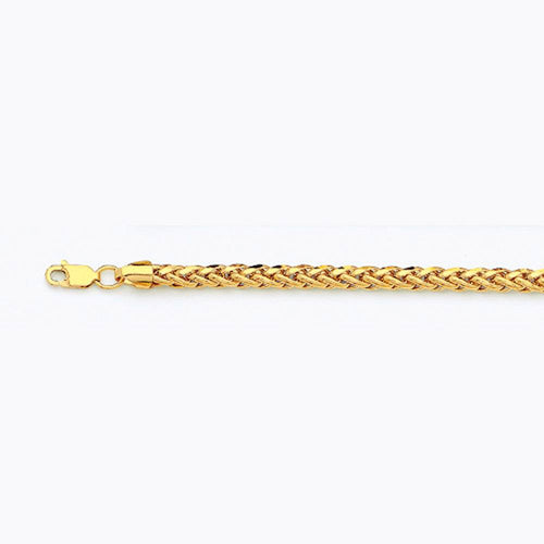 10K 4MM YELLOW GOLD PALM 24" CHAIN NECKLACE (AVAILABLE IN LENGTHS 7" - 30")