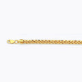 10K 4MM YELLOW GOLD PALM 9" CHAIN BRACELET (AVAILABLE IN LENGTHS 7" - 30")