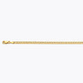 10K 3.5MM YELLOW GOLD SOLID CURB 7" CHAIN BRACELET (AVAILABLE IN LENGTHS 7" - 30")