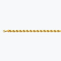 10K 8MM YELLOW GOLD SOLID DC ROPE 7" CHAIN BRACELET (AVAILABLE IN LENGTHS 7" - 30")