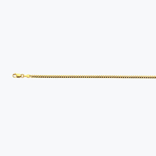 10K 2.5MM YELLOW GOLD SOLID MIAMI CUBAN 24" CHAIN NECKLACE (AVAILABLE IN LENGTHS 7" - 30")