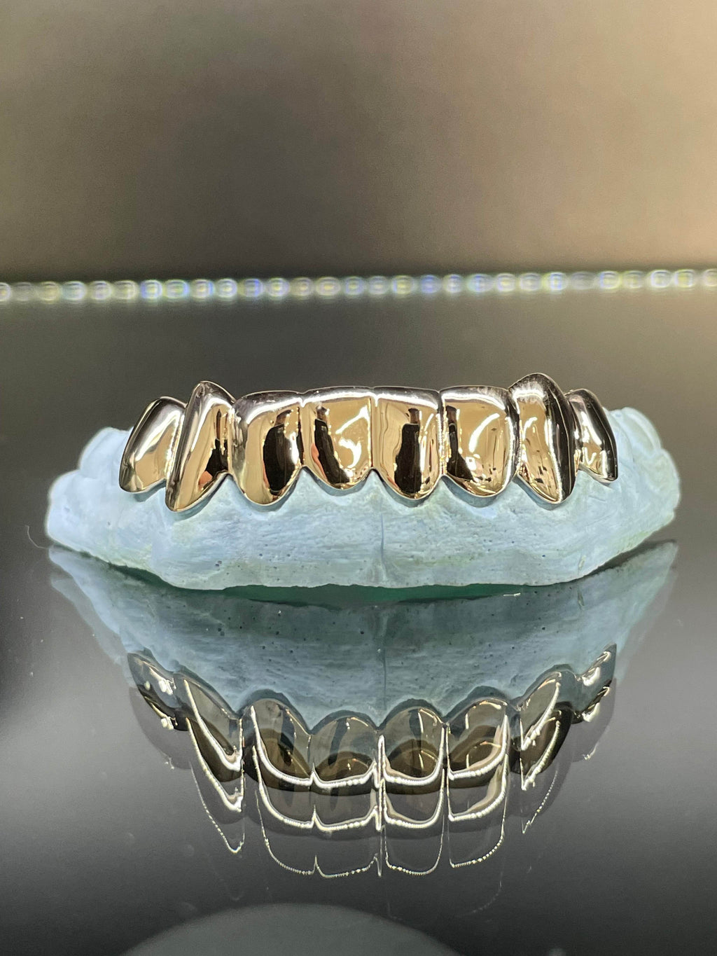 8 Teeth Gold Grillz - 8 Rose Gold Tops or Bottoms (High Polish) - Norma's Jewelry