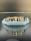 8 Teeth Gold Grillz - 8 Rose Gold Tops or Bottoms (High Polish) - Norma's Jewelry