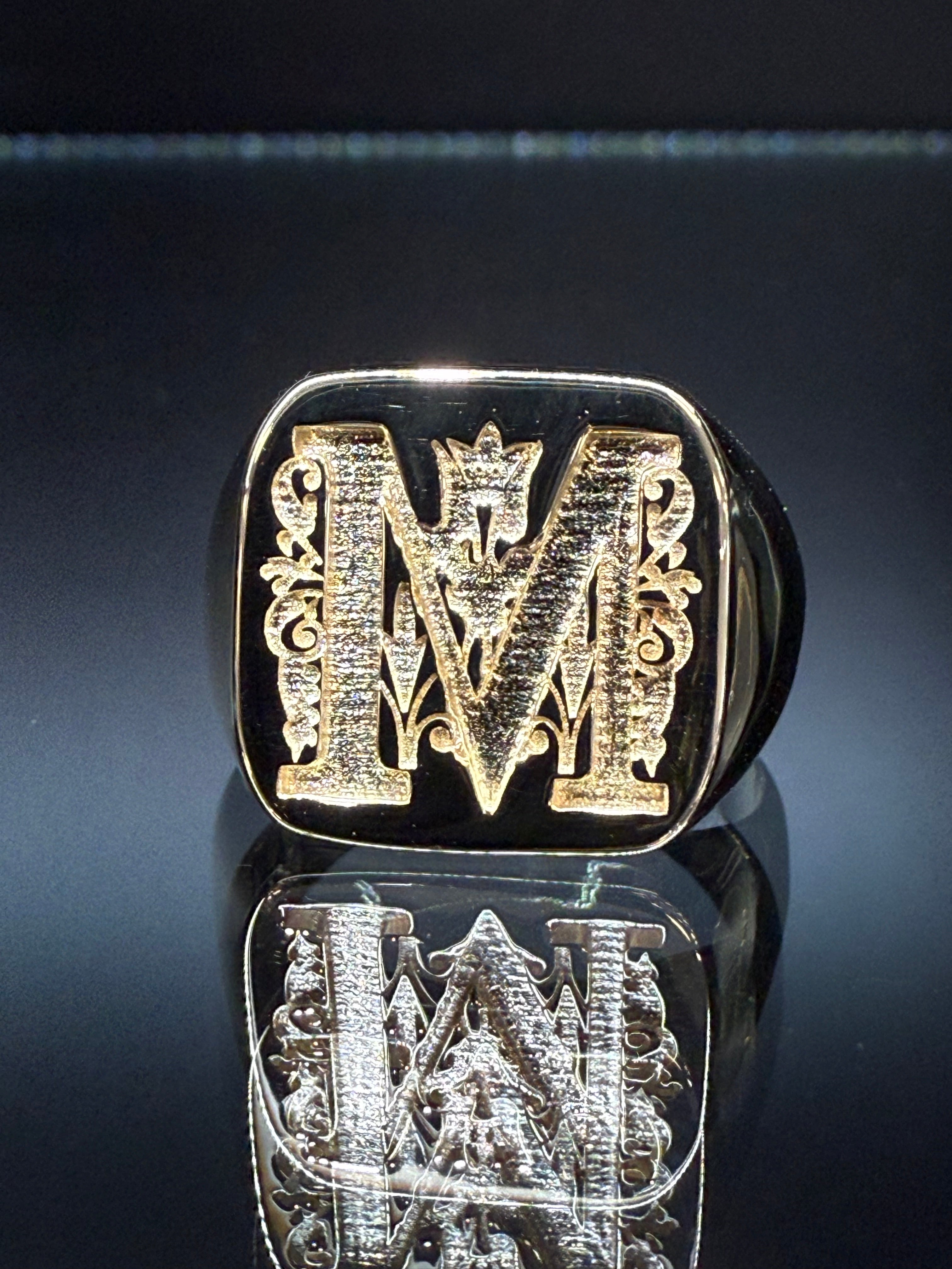 Custom Nameplate Engraved Ring