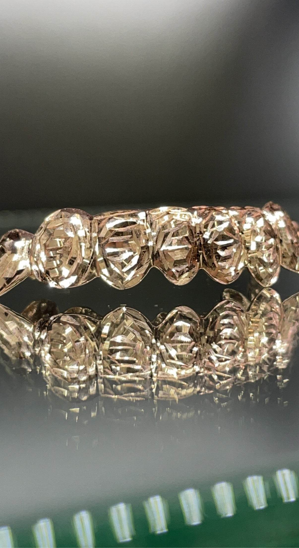 8 Teeth Gold Grillz - 8 Rose Gold Bottoms (Rose Cuts) - Norma's Jewelry