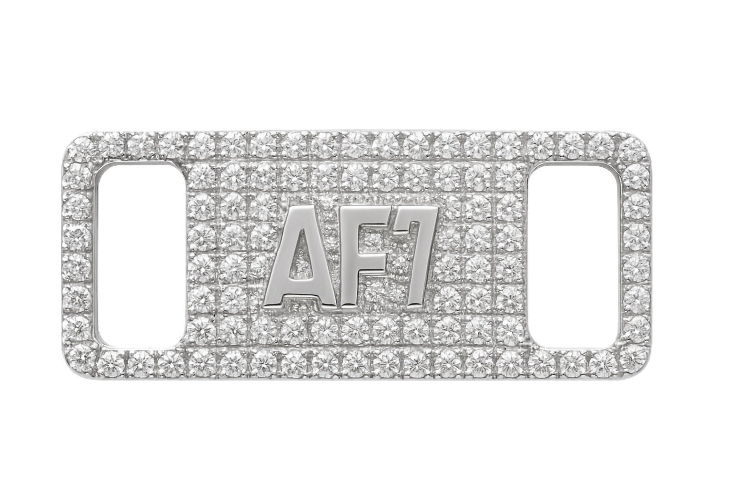 Custom "NICE AF" Diamond Shoe Tag