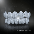 16 Teeth Diamond Grillz - 8 Tops/Bottoms (Honeycomb) - Norma's Jewelry