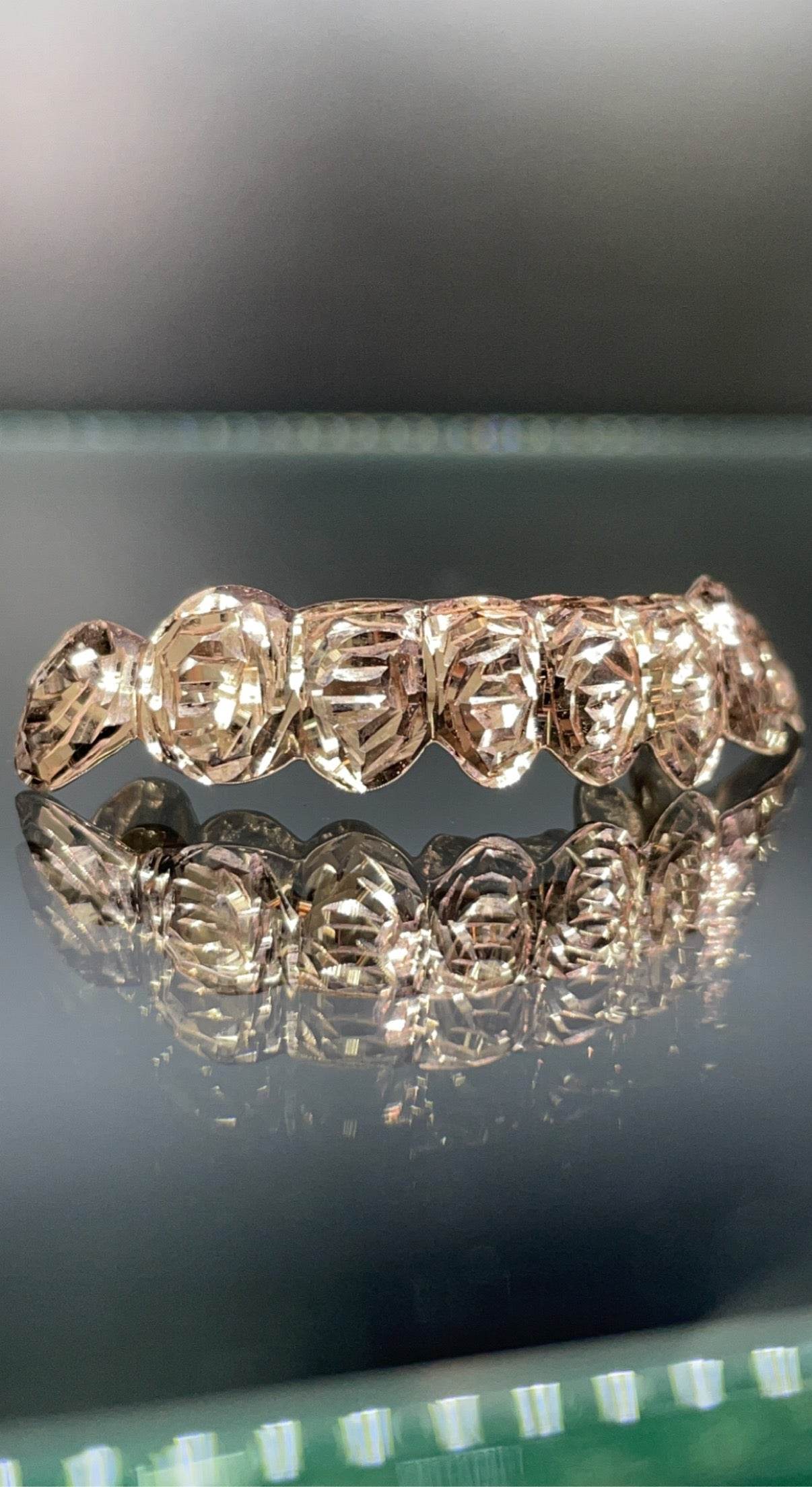 8 Teeth Gold Grillz - 8 Rose Gold Bottoms (Rose Cuts) - Norma's Jewelry