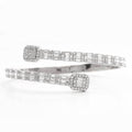 14KW 8.15CTW DIAMOND CUFF BRACELET - BAGUETTE & - Norma's Jewelry