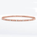 14KR 0.55CTW DIAMOND SINGLE ROW BEADED BANGLE - Norma's Jewelry