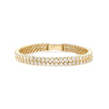 14KY 7.95CTW DIAMOND DOUBLE ROW BANGLE - Norma's Jewelry
