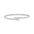 14KW 0.65CTW DIAMOND FLEXIBLE CUFF BANGLE - Norma's Jewelry