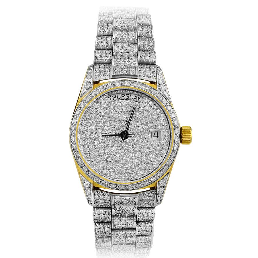 18KY 10.00CTW DIA. ROLEX WATCH - Norma's Jewelry