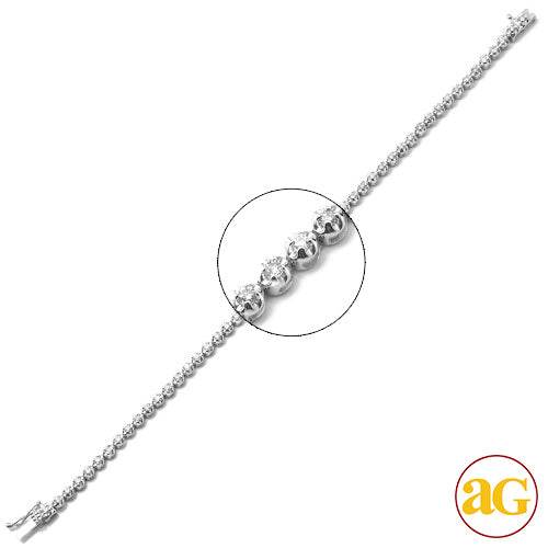 10KW 1.00CTW DIAMOND ROUND PRONG SET BRACELET - Norma's Jewelry