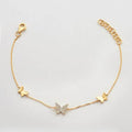 14KY 0.15CTW DIAMOND BUTTERFLY BRACELET - Norma's Jewelry