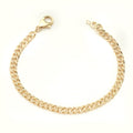 14KY 0.55CTW DIAMOND MIAMI CUBAN LADIES BRACELET - Norma's Jewelry