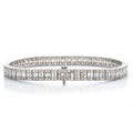 14KW 10.00CTW BAGUETTE DIAMOND BRACELET - Norma's Jewelry