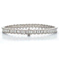 14KW 10.00CTW BAGUETTE DIAMOND BRACELET - Norma's Jewelry