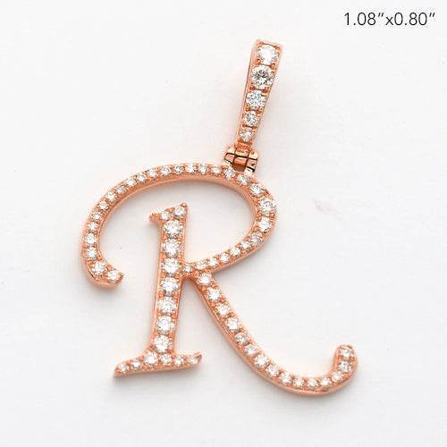 14KR 0.40CTW DIAMOND INITIAL PENDANT - Norma's Jewelry