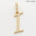 14KY 0.35CTW DIAMOND INITIAL PENDANT - Norma's Jewelry