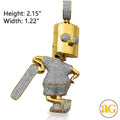 10KY 1.25CTW DIAMOND CARTOON CHARACTER PENDANT - Norma's Jewelry