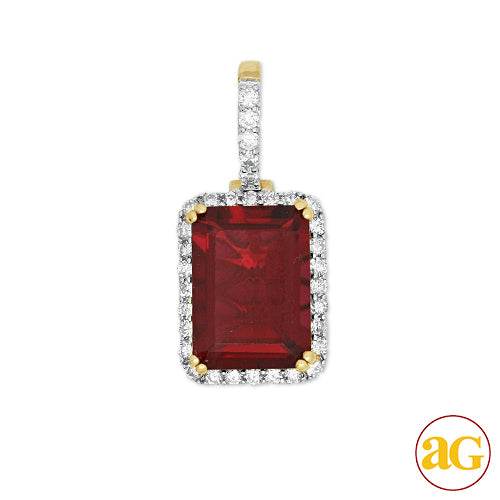 10KY 0.75CTW DIAMOND CITRINE PENDANT [8.12CT - Norma's Jewelry