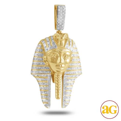 10KY 0.60CTW DIAMOND PHAROAH PENDANT - Norma's Jewelry