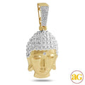 10KY 0.55CTW DIAMOND BUDDHA PENDANT - Norma's Jewelry