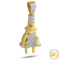 10KY 1.75CTW DIAMOND PLUG PENDANT - Norma's Jewelry