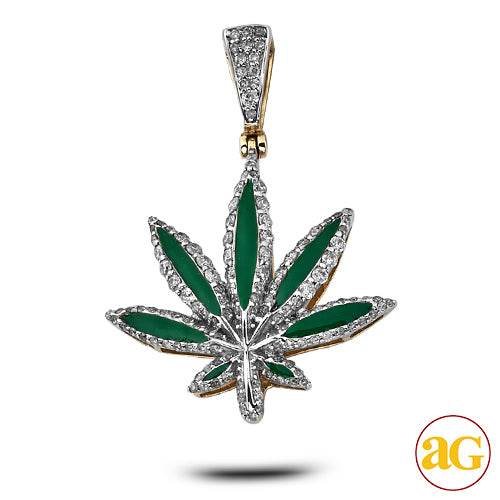 10KY 1.15CTW DIAMOND HERBAL MEDICINE PENDANT - Norma's Jewelry