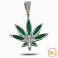 10KY 0.55CTW DIAMOND HERBAL MEDICINE PENDANT - Norma's Jewelry