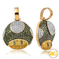10KY 1.00CTW GREEN, YELLOW, AND WHITE DIAMOND MUSH - Norma's Jewelry