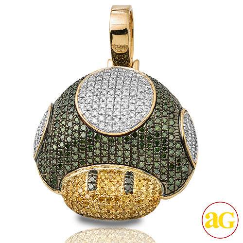 10KY 2.00CTW GREEN, YELLOW, AND WHITE DIAMOND MUSH - Norma's Jewelry