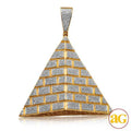 10KY 3.00CTW DIAMOND EGYPTIAN PYRAMID PENDANT - Norma's Jewelry